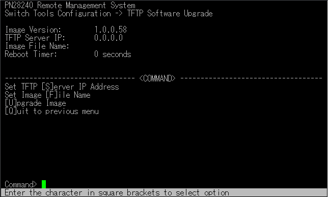 TFTP Software Upgrade