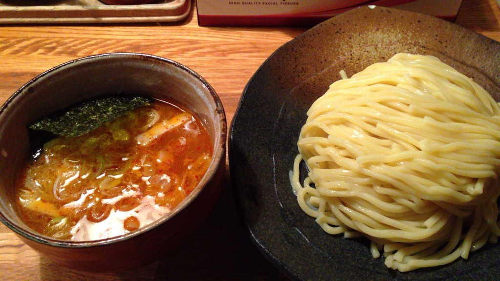 辛味つけ麺 中盛 760円 赤味が目立ちますね~