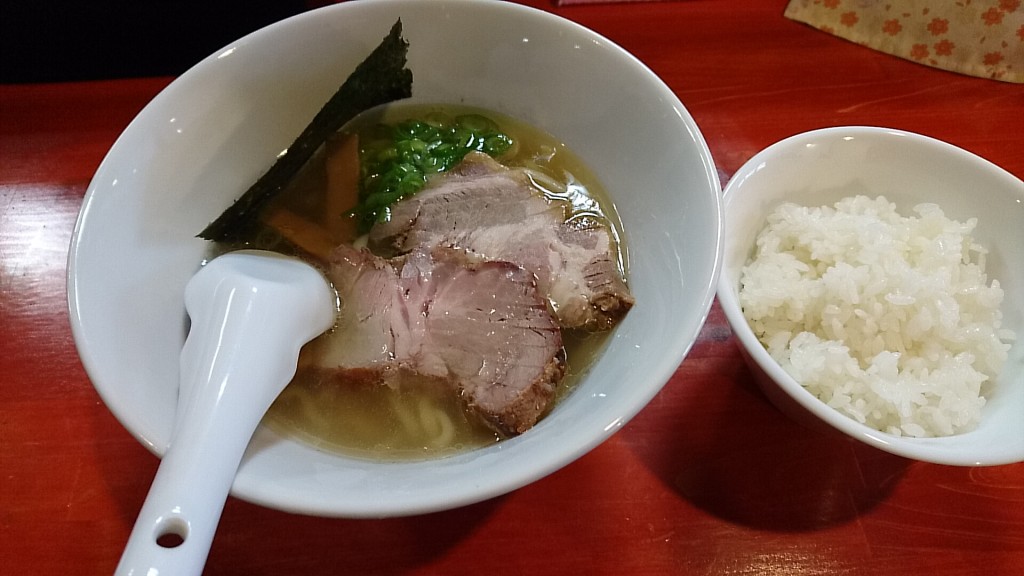 中華そば平打ち麺＋ライス