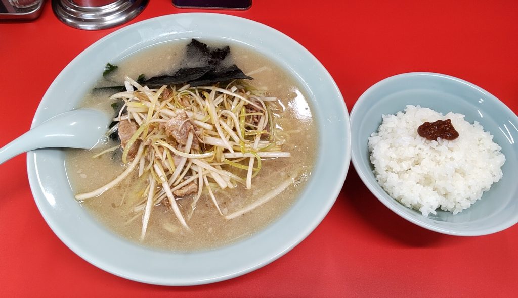 ネギラーメン並＋半ライス