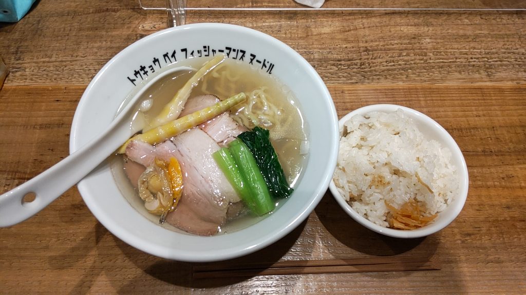 潮らぁ麺＋貝出汁ご飯